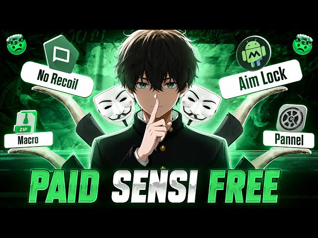🔥 FREE PAID SENSITIVITY 😱 100% Headshot Settings | Free Fire 2026