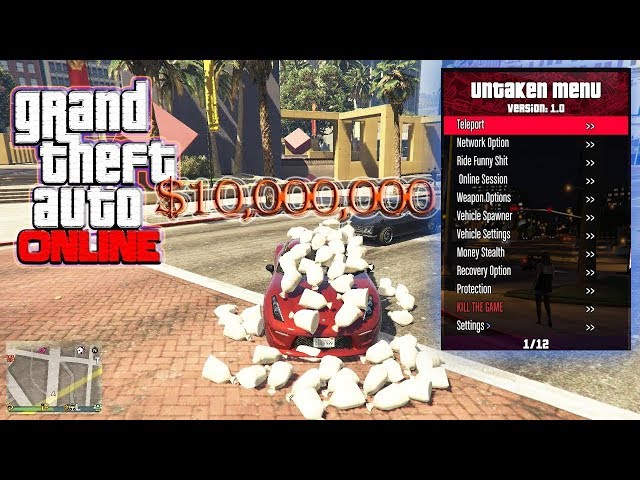 GTA 5 Online 1.46 PC Mod Menu - UnTaken 1.0 w/ Stealth Money+Hacks+RP(FREE DOWNLOAD)