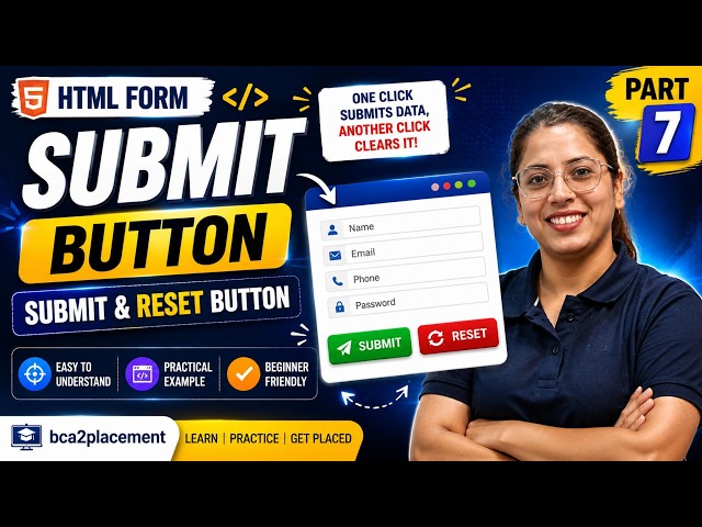 HTML Form Submit & Reset Button Explained
