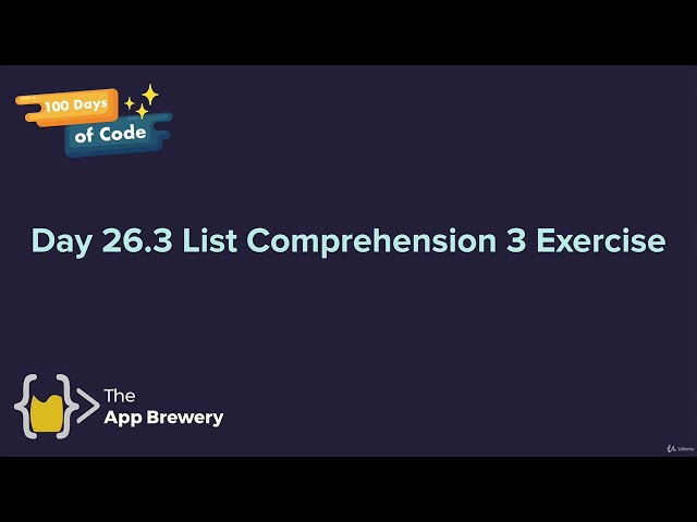 [Interactive Coding Exercise] Data Overlap | 100 Days of Code: The Complete Python Pro Bootcamp