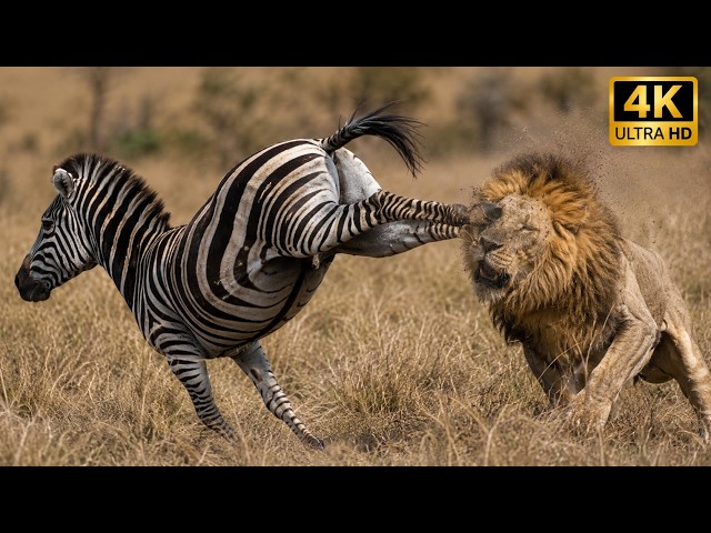 The Most Brutal Survival Battles of Africa | Zebra vs Lion | FULL EPISODE | Wildlife Documentary
