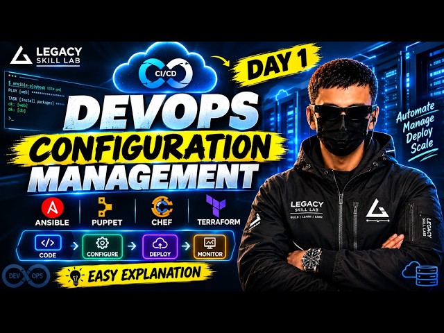 DevOps Configuration Management Explained 🚀 | Day 1 Complete Guide (English)