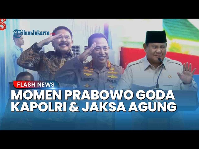 Moment Prabowo Jokes with National Police Chief and Attorney General Sitting Side-by-Side