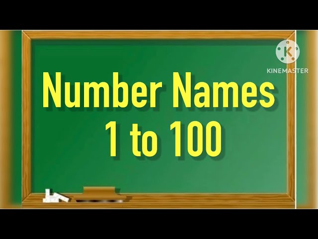 Number Names l Number Names 1-100 l Number Spelling l Learn Numbers l Numbers 1-100 l #numbername