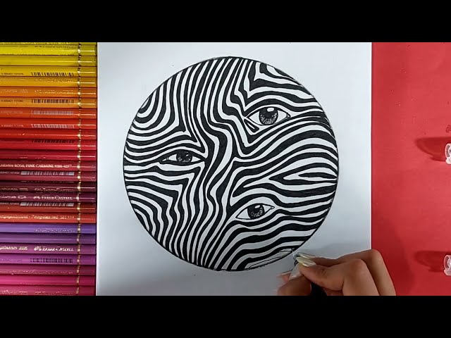 How to Draw a 3D Eye | Optical Illusion Drawing Tutorial