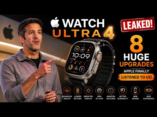 Apple Watch Ultra 4 LEAKED! 8 Huge Upgrades Apple Finally Listened To 🔥
