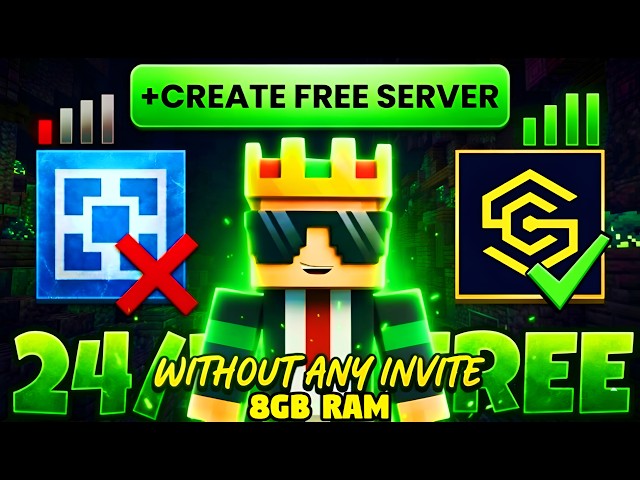 How To Make Free Minecraft Server 24x7 | Best Free 24/7 Minecraft Hosting🟢