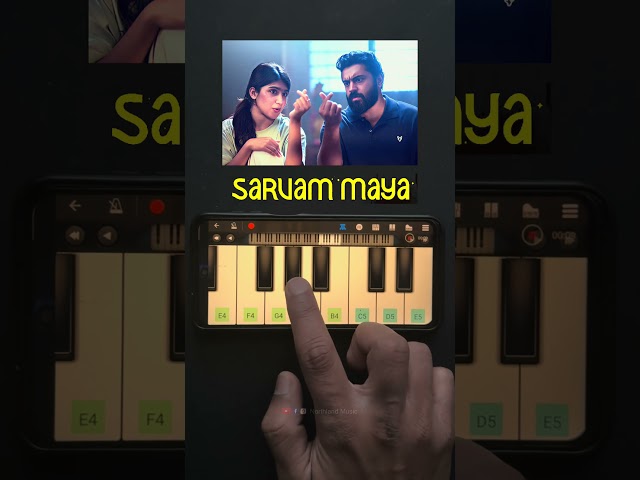 Sarvam Maya BGM❤️ Easy onefinger mobile piano👆🏻🎹 Perfect Piano Malayalam #shorts