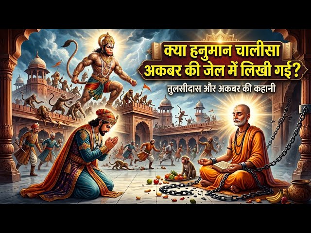 क्या सच में हनुमान चालीसा की रचना अकबर की जेल में हुई थी? | Akbar vs Tulsidas Ji  The Prison Mystery
