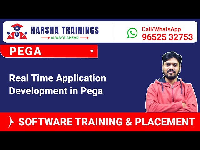 #Pega Training - Real Time Application Development in Pega-For Training  call/whatsapp +919652532753