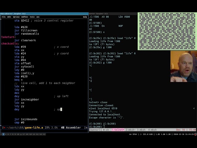 6502 Assembly Language #9: Game of Life Part 2