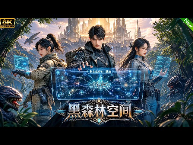 全新生存题材动漫！🎈所有人被传送到黑暗森林，激活系统，建造最强的庇护方舟！剧情超燃！#动漫 #穿越 #anime