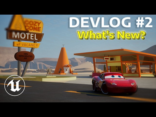 I'm continuing my Cars fan game on Unreal Engine 5 – Devlog 2
