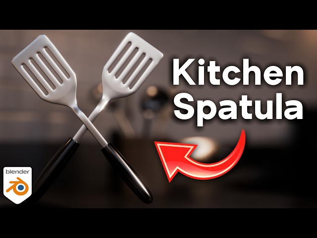 How to Make a Kitchen Spatula in Blender (Tutorial)
