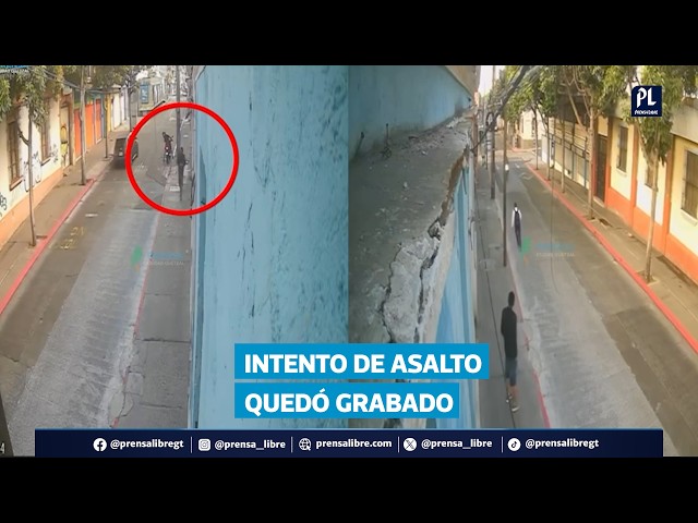 Video capta intento de asalto contra estudiante en pleno Centro Histórico