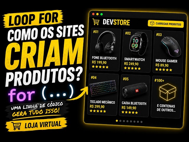 FOR Loop in JavaScript | Hands-on Virtual Store Project