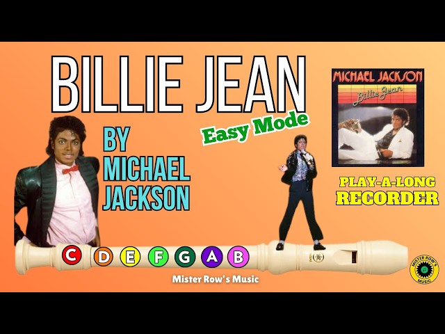 BILLIE JEAN | Michael Jackson | Recorder Level 1 | Notes G A