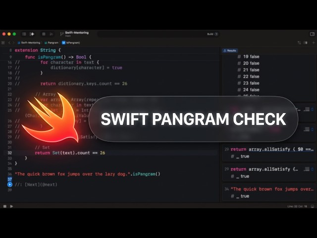 Swift Coding Challenge: How to Detect a Pangram