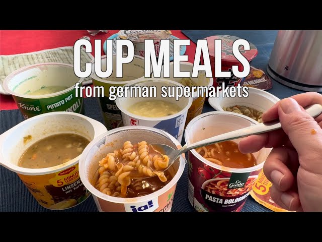 Instant Cup Meals in Germany 🇩🇪 Are They Any Good? 🍲