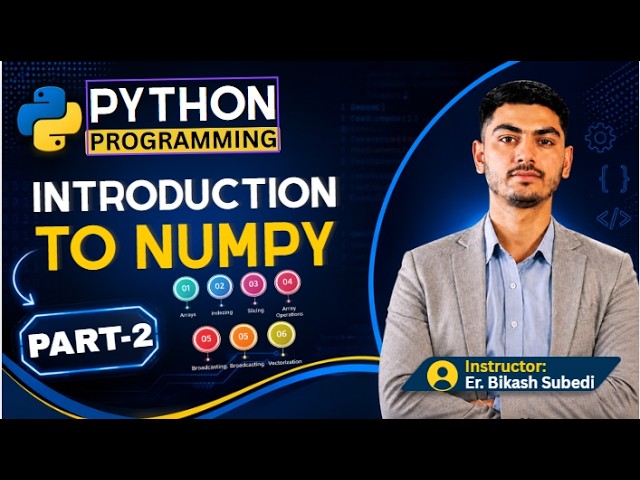 NumPy Tutorial Part 2 in Nepali | AI Engineering Course | Python for Data Science & Machine Learning