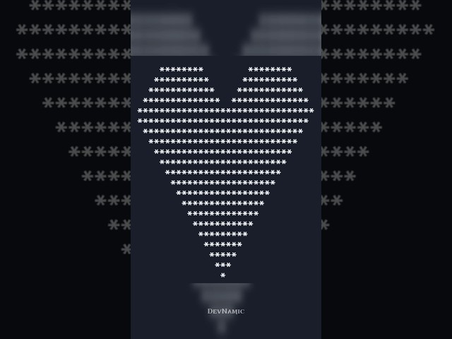 Java Pattern | Simple coding | Easy to understand #shorts #post #trending #codingblog #devnamic