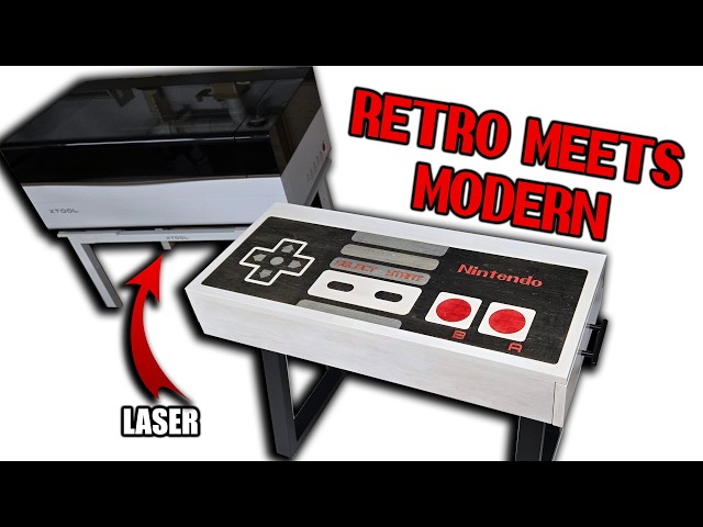 Making an NES Controller Table with my 80W xTool P3 Laser #diy #laser  #nintendo