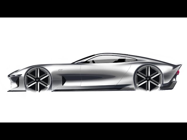 Car Design Tutorial: Side view Sketch adjustments in Photoshop (render prep)