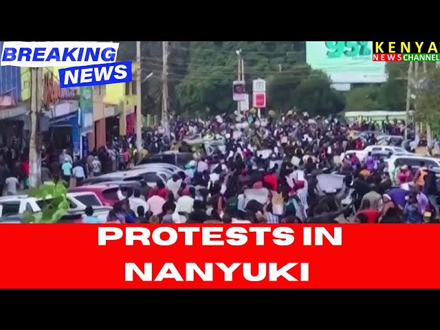BREAKING NEWS: Nanyuki Residents Protest Ebola Quarantine Plan in Laikipia