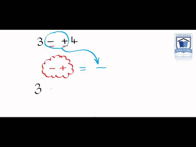 Simple calculations using negative and positive numbers