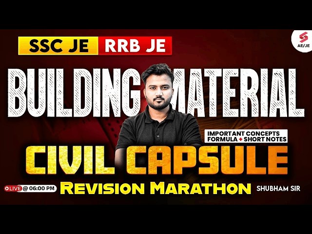 BMC Civil Engineering Marathon | BMC Civil Engineering One Shot | Building Materials Marathon Class