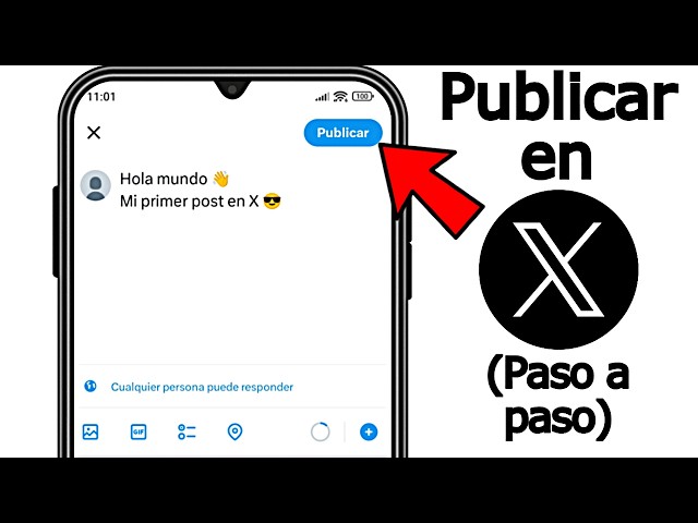 Cómo PUBLICAR en X (Twitter) desde el CELULAR 2026 | HACER un POST en X