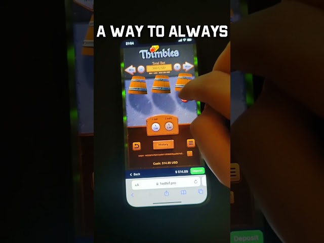 NEW THIMBLES GAME HACK! HOW TO ALWAYS WIN? MEGA WIN IN THIMBLES GAME! #casino #bigwin #hack