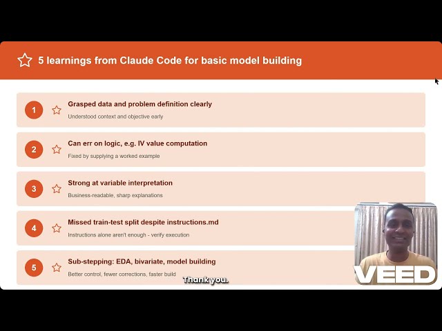 Claude Code Learning on Basic Model Building