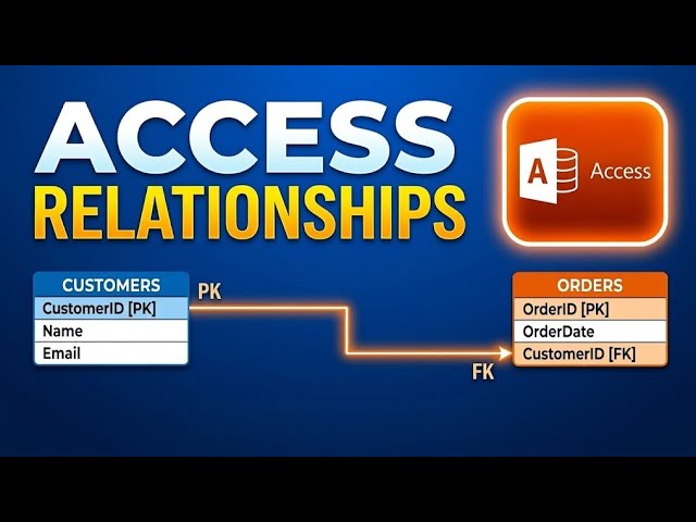How to Create relationship between tables in Access | #foreveryone 