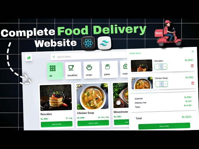 Build Food Delivery Website Using React JS🔥 | #6 React Projects