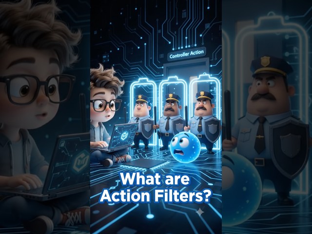 Action Filters in ASP.NET Core Explained with Cartoon in 50 Sec | Web API Interview Q