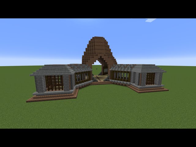Minecraft Medieval Arch Gate Build