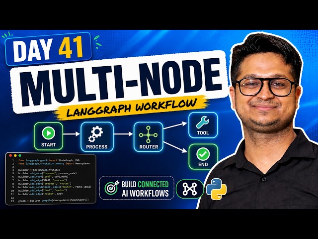 Build a Multi-Node Workflow with LangGraph | AI Engineering Day 41