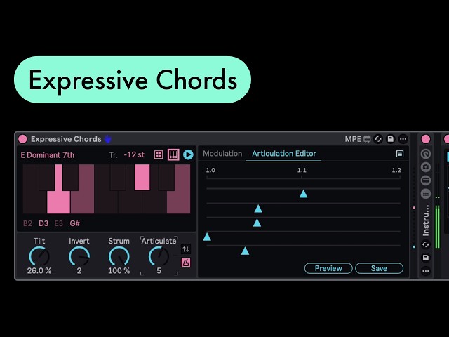 Ableton Live Tips: Make Arpeggios with Expressive Chords