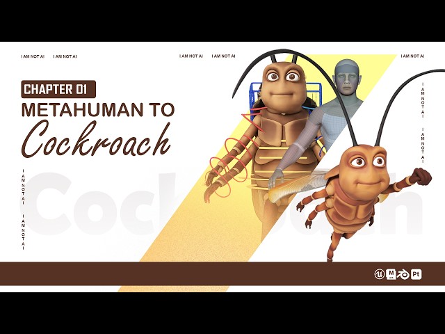 I Turned an Unreal Engine MetaHuman into a Stylized Cockroach!