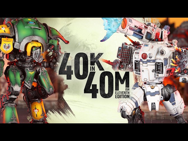 How many railguns does it take? Imperial Knights vs T'au Empire | Warhammer 40k in 40m