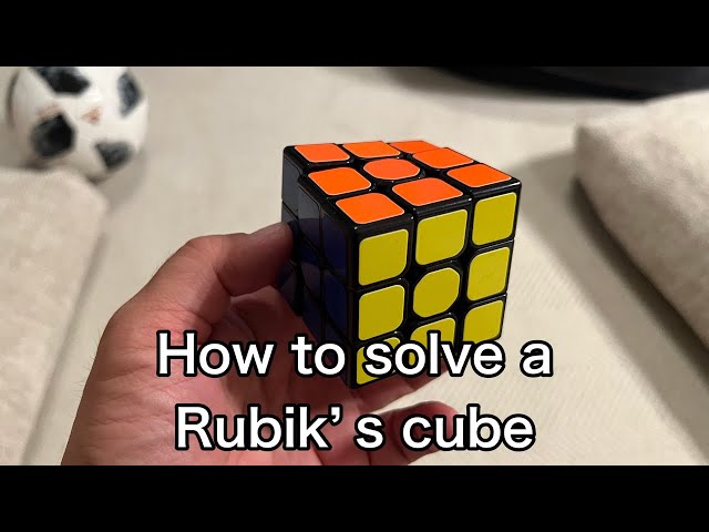 Cómo resolver un cubo Rubik. Tutorial en vivo.