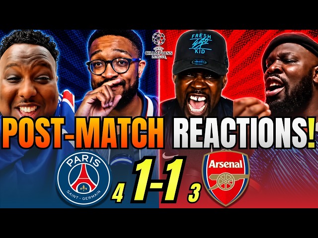 Arsenal's rivals & haters POST-MATCH reactions to PSG 4-3 Arsenal | Champions League Fan Reactions