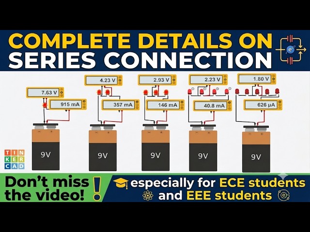 Learn Series Connection Easily | EEE & ECE Telugu #gcgelectronics #series