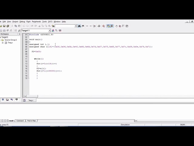 Displaying characters on 7 segment display (Using keil and Proteus)
