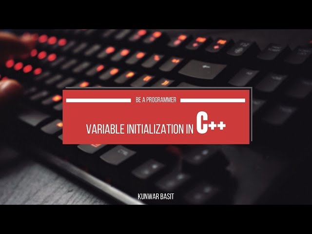 Variable Initialization in C++