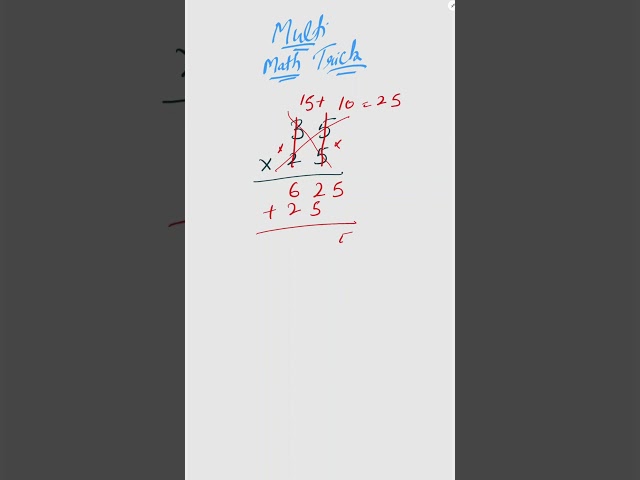 Fast Math Tricks #maths