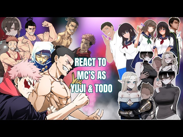 Midareuchi & Bad Party Ending React to Mc's as Yuji & Todo |Crossover| Full Movie |-Gacha React🇺🇸