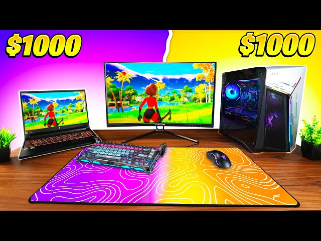 $1000 Gaming Laptop vs $1000 Gaming PC!