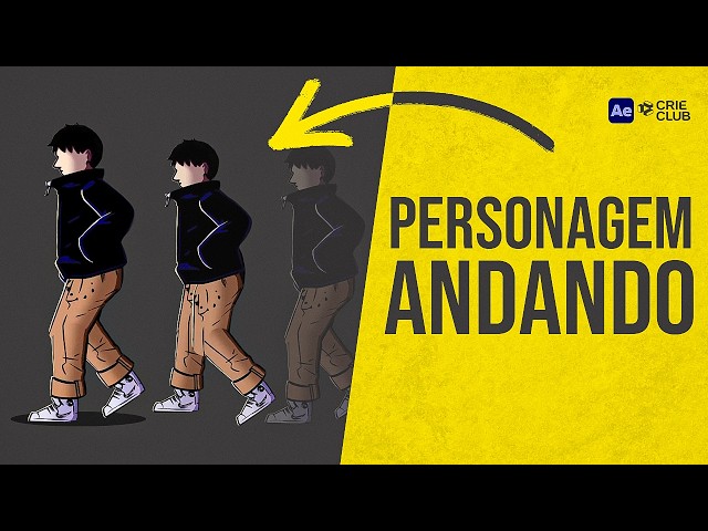 HOW TO CREATE A WALK CYCLE IN AFTER EFFECTS! (character walking)